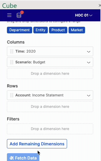 Excel - Build New - Add Remaining Dimensions.gif